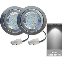 2-Pack Kitchen Smoke Exhauster Light 1.5W 230V 68mm Range Hood Light Stove Hood Lamp Smoke Vent Extractor Light White 6000K