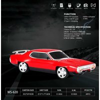 WS-620 Retro Car Shape Bluetooth Speaker 10W Wireless Audio with FM TF Card/USB Play TWS Pairing Type-C Charging Gift Soundbox