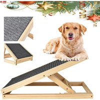 Solid Wooden Pet Ramp Car Dog Ladder Solid Wooden Pet Ramp Pet Ramp for Car Lightweight Solid Wooden Pet Ramp Surface Access
