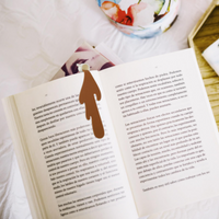 Creative Spilled Coffee Bookmark Retro Leather Coffee Cup Shape Decorative Book Page Marker