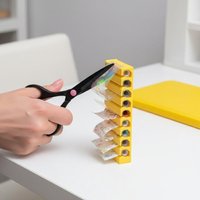 10 Grid For Foil Sticker Storage Portable Colorful Display Stand For Home Salon Use Nail Transfer Paper 3D Printed Organizer Box