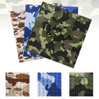 10 inch Military Camouflage Baseplate 32x32 Small Dot Building BLock Land Force Field Operations Base Plate