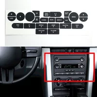 Dash Radio Control Button Worn Peeling Repair Kit Decals Stickers For Ford Mustang 2005 2006 2007 2008 2009 Car Accessorie