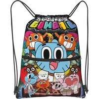 The Amazing World Of Gumball Cartoon Backpacks Fashion Drawstring Bags Sundries Bag Book Bags for Travel School