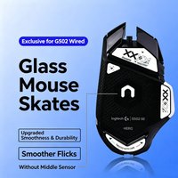 Glass Mouse Skates Feet Compatible with Logitech G502 X Wired / G502 X Wireless Gaming Mouse Feet Replacement