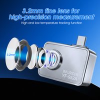 HoldPeak 952A Mobile Thermal Imager, IP54 Dust/Water Resistant, Plug-and-Play, High Precision Temperature Measurement Range