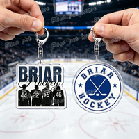 Off Campus Hockey Romance Keychains Elle Kennedy Briar U Garrett Graham Sports Keyring Jewelry Fans Team Gifts
