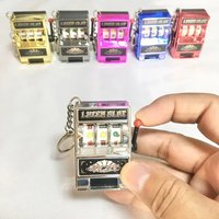 Mini Fruit Slot Arcade Birthday Lucky Jackpot Mini Keychains Gift Educational Retro Toy Coin Operated Games Machine