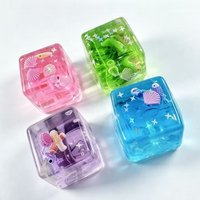 New 3D Ocean Series Square Figurine, Squeezing and Relaxing Toy, Slow Rebound Water Cube, Squeezing and Releasing Ice Cubes