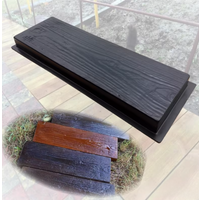 Realistic Wood Grain Concrete Mold Thickened Plastic Patio Paver Form Reusable DIY Garden Walkway Stamp Path Edge Stone Cement