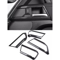 For Land Rover Defender 90 110 2020-2026 Car Door Inner Handle Decorative Frame Cover Stickers real carbon fiber Accessories