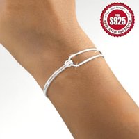 New S925 Silver Plated Bracelet Soft Chain Winding Design Fashion Simple Jewelry Women's Party Wedding Luxury Accessories Gift