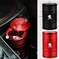 Alloy Car Ashtray With Rotating High Lid Flame Retardant Cigarette Cup for Peugeot 208 406 306 307 3008 RCZ 508 408 2008 5008