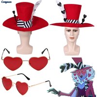 TV Hell Inn Cosplay Valentino Hat Love Glasses Party Disguise Accessories Roleplay Halloween Outfits Suits Toy Props Men Women