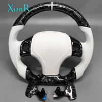 Car Accessories for Lexus IS IS250 IS300 ISF 2006 2005 2007 Custom White Forged Carbon Fiber Steering Wheel with Paddle Shifters