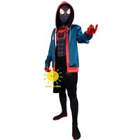 ♥ New 2025 AD1 BEAST KINGDOM Miles Morales Cosplay Halloween Jacket Bodysuit Mask Party Costume Suits Spider ★ Bear House