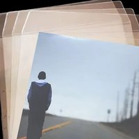5PCS PVC Thicken Record Sleeves 7/10/12 Inch LP Vinyl Protective Outer Sleeves Reusable Flat Open Top Bag Cover for Audio Storag