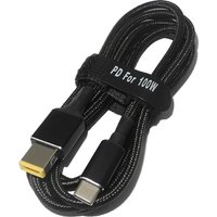 100W Type C USB C PD Fast Charging Cable Cord DC Power Adapter Converter for Lenovo ThinkPad 20V 2.25A 3.25A 4.5A Charger