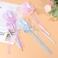 Cute Butterfly Magic Stick Fairy Wand Princess Cosplay Props Wand For Girls Birthday Halloween Party Supplies