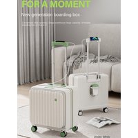 18 Inch Trolley Case With Wheels Travel Suitcase Boarding Case Mini Password Box Suitcase With Cup Holder Rolling Luggage Bag