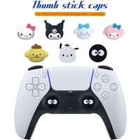 2pc Soft Silicone Thumb Stick Grip Cap For Sony Playstation 5 4 PS5 PS4 XBOX Switch Pro Controller Joystick Cover Protector Case