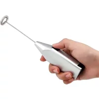 Household Mini Stainless Steel Electric Handheld Egg Beater Cappuccino Latte Coffee Foamer Hot Chocolate Drink Mixer