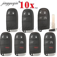 jingyuqin 10pcs SIP22 2/3/4/5 Button Remote Car Key Shell for Jeep Renegade Compass Auto SUV Smart Keyless Entry Fob Case NoLogo