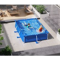 188cm / 228cm / 258cm Rectangular Frame Pool Ideal for Outdoor Water Activities