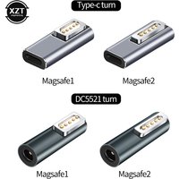 NEW Quality Magnetic USB C Adapter Type C to Magsaf* 2 /DC5521 to Magsaf1 Connector PD Quick Charge Adapter For MacBook Air/Pro