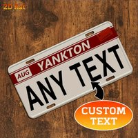 Custom Personalized Yankton Metal Decorative Aluminum Plaque, Dustproof And Waterproof (Only Decoration)