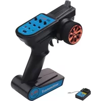 for 2.4GHz Remote Control 3CH Transmitter with Receiver for 1/8 1/10 1/12 RC Car Boat Tank Crawler Axial SCX10 TRX4