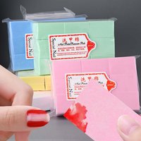 1000/600/500/100Pcs Lint Free Nail Wipes Nail Polish Remover Eyelash Extension Glue Cleaning Wipes Absorbent Soft Removal Tool
