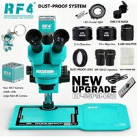 RF4 Trinocular Stereo Industrial Microscope 6.5-55X Continuous Zoom WF10X22 Eyepiece Large-field 4K HDMI Camera Phone Repair