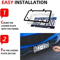 Car License Clear Reflective Anti-Speed Red Light Toll Camera Stopper Modified License Plate Protectives Shell Amagi