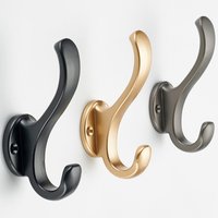 Multi-function Metal Storage Hook With Screws Wall Coat Racks For Bathroom Clothes Coat Hook Key Holder Home Kitchen Wall Hook