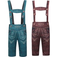 Adult Men Germany Oktoberfest Pants Traditional Bavarian Beer Lederhosen Man Halloween Party Cosplay