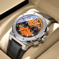 Carnival Chronograph Pilot Sport Full Steel Stop Watch for Men VK64 Luxury Brand Watches Sapphire часы мужские нар