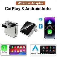 XUDA 2026 NEW Wired to Wireless Smart Box, 2in1 Wireless CarPlay/Android Auto Mini Adapter,2.4-5.0 GHz WiFi,Stylish and portable