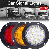 Round Rear Tail Lights Turn Signal Brake Stop Reverse Lamp Car Truck Trailer Lorry Red Yellow White 12V 24V