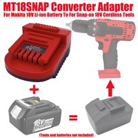 ALASICKA Battery Adapter MT18SNAP for Makita 18V BL1860B BL1850 BL1830B BL1815 LXT Battery Convert To for Snap-on 18V Power Tool