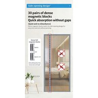 Diamond mesh mosquito proof door curtain, summer mosquito net, magnetic mesh curtain,self-adhesive,home use,no punching required