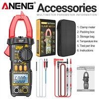 Clamp Meter Multimeter 6000 Counts AC/DC Voltage Tester ANENG PN108 600A Current Resistance Capacitance High Precision Test Tool