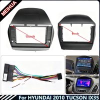 For HYUNDAI 2010 TUCSON IX35 9- 10INCH Car Radio Plastic Fascias Panel Dashboard Frame Installation GPS Android cables canbus