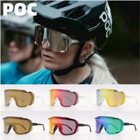 AliExpress NONE POC DEVOUR Road Bike Cycling Glasses Outdoor Windproof Riding Goggles UV400 Anti-glare Bicycle Eyewear for Men Women