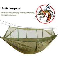 210T Ripstop Nylon Camping Hammock Mosquito Net No-See-Um Mesh Portable Outdoor Hanging Bed