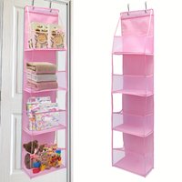 1pc 4 Layer Over The Door Hanging Organizer Cosmetics Wall Hanging Storage Organizerfor Nursery Bathroom Closet Bedroom Dorm