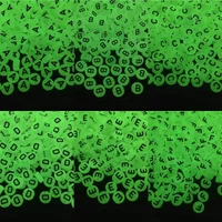 100-500PCS Luminous A-Z 26Letter Beads Acrylic Spacer Alphabet Beads For Jewelry Making DIY Charms Bracelet Necklace Accessories
