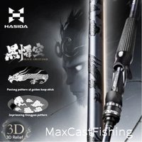 Hasida Black Wukong Fast Action Ultra Light High Sensitivity Spinning Baitcasting Fishing Rod for Bass Freshwater Long Cast