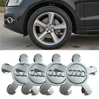 4pcs 135MM Car Wheel Center Cap Hub Covers Badge 8R0601165 4F0601165N For QUTTRO Audi A3 A4 A5 A6 A7 A8 S4 S6 Q3 Q5 Q7 TT B5 B6