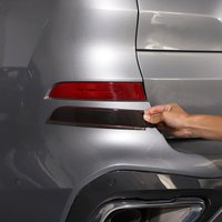 Autocollant noir ABS pour couvercle de feu antibrouillard arrière de voiture, accessoires extérieurs de voiture, pour BMW X5 G05 2019 2020 2022